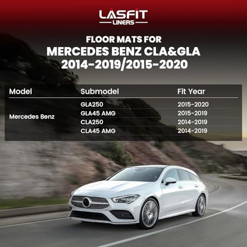 LASFIT Floor Mats for Mercedes Benz GLA 2015-2020 & CLA 2014-2019 250/45 - Image 2