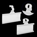 200 Pcs Plastic Wire Shelf Label Holders by Unknown
