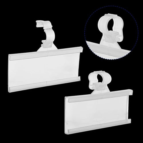 200 Pcs Plastic Wire Shelf Label Holders by Unknown