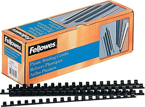 Fellowes 3/8-Inch Plastic Binding Combs, Classroom Must-Haves School Supplies, 55-Sheet Capacity, 100-Pack, Black (52325) - Image 5