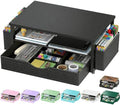 Spacrea Desk Organizers and Accessories, Printer Stand with Storage, Black by Spacrea