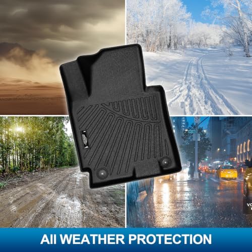 PELEUS Floor Mats Custom Fit for KIA Forte 2014-2018, 4PC Full Set All Weather Car Liners Includes 1st 2nd Row Front Rear Seat Mats and Trunk Mat Cargo Liner, Black - Image 6