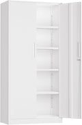 Crownland 72" Metal Storage Cabinet, Lockable Garage Storage Cabinets, High by Crownland