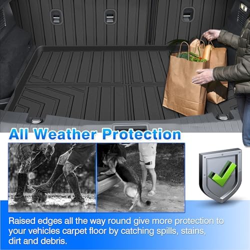 Cartist Car Mats for Ford Mustang Mach E 2021-2026, All Weather Floor Mats and Cargo Liner for Mustang Mach E Accessories, Heavy Duty Rubber Mats, Car Accessories - Image 6