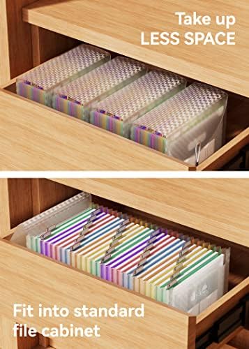 ABC life 26 Pockets Accordion File Organizer, Expanding File Folder, Green - Image 5