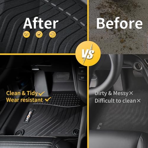 GINNOWY- Floor Mats & Cargo Liner Set for 2013-2018 Toyota RAV4 Hybrid - Image 3