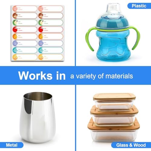 512 Pcs 1"x4" Waterproof Cartoon Baby Bottle Labels for Daycare - Image 4