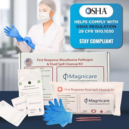 Vomit & Diarrhea Clean up Kit for Restaurant - Be OSHA Compliant| Bodily Fluid Clean Up Kit | Ideal for Schools, Clinics & Retirement Homes - Image 3