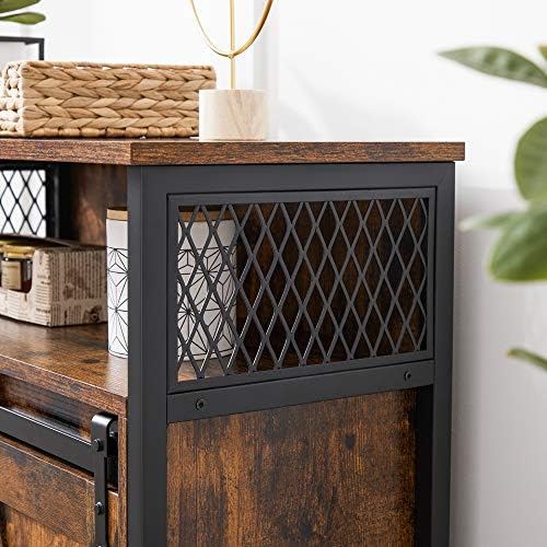VASAGLE Buffet Cabinet, Coffee Bar with 1 Sliding Barn Door - Image 6