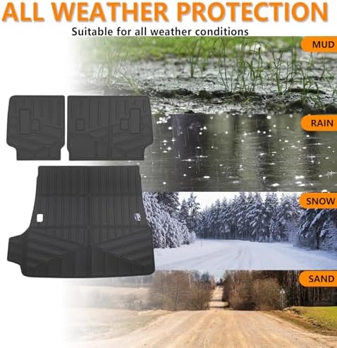 Cargo Mat Compatible with 2025 2026 Toyota 4Runner(Only for 5 Seats Gas) Cargo Liner Backrest Liner Seatback Protector for Toyota 4Runner Accessories(25-26 4Runner) - Image 6