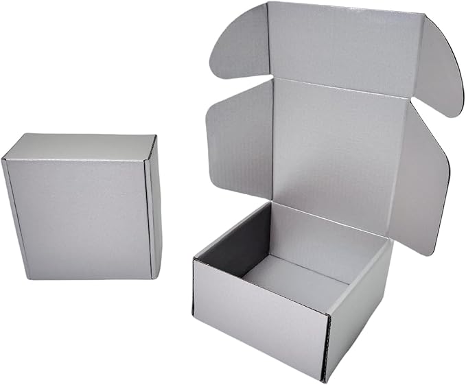 10 Pcs 9.8 x 9.8 x 4 inches Large Size Corrugated Cardboard Gift Boxes - Image 6