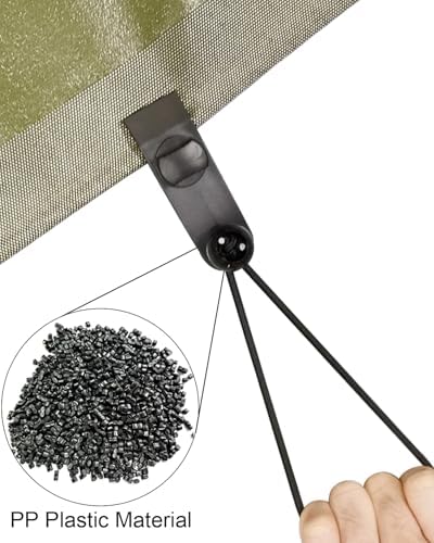 ABINLIN Ball Bungee Cords 6 Inch, 100 Pcs Bungee Cords with Balls, Black - Image 3
