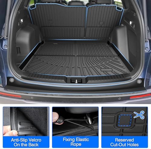 CR-V Floor Mats - Car Mats for Honda CR-V 2023-2026(Include Hybrid), All Weather Floor Mats Cargo Liner with Backrest Mat and Door Sill Guards for CR-V Accessories, Heavy Duty Car Mats - Image 5
