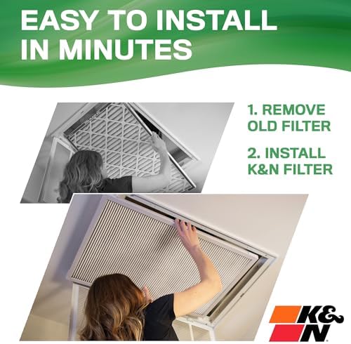 K&N 14X24X1 HVAC Furnace Air Filter, Lasts a Lifetime, Washable, Merv 13, the Last HVAC Filter You Will Ever Buy, Breathe Safely at Home or in the Office, HVC-13-11424 - Image 5