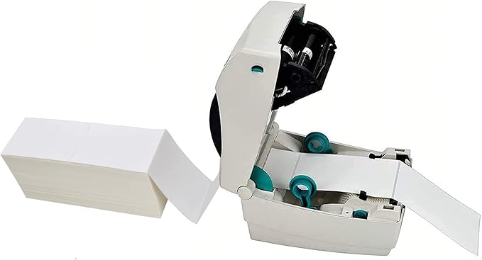 9527 Product 4" x 6" Zebra Fanfold Direct Thermal Shipping Labels, 2 Stacks - Image 2