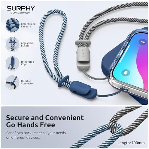 SURPHY 2 Pack Phone Lanyard, Phone Wrist Strap for Case, Camera Wrist Strap - Image 4