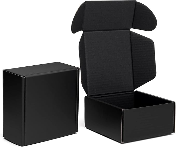 Mcfleet 4x4x2" Black Shipping Boxes by Mcfleet