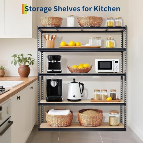 OUTLANE 5 Tier Garage Shelving Heavy Duty,2000 LBS Adjustable Rack Shelf - Image 7