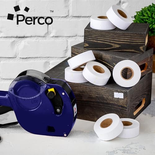 Perco 1 Line White Labels - 80,000 Blank Price and Date Gun Labels for Perco Lite, X, Plus and Pro 1 Line Price and Date Guns- 80 Rolls, 10 Sleeves - Made in USA - Image 6