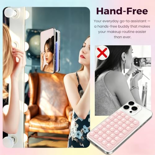 Anteel 2 Pack Silicone Suction Cup Phone Case Mount Double Sided, Hands-Free Silicon Phone Grip with Higher Suction Power for Selfies and Videos, Non Slip Phone Accessories (Translucent) - Image 3