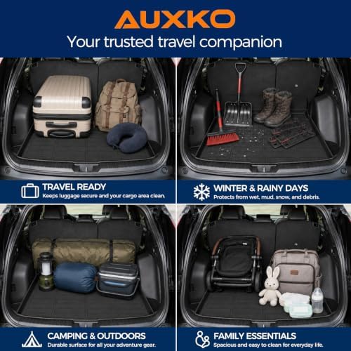 AUXKO All Weather Cargo Mat Backrest Mat for Toyota RAV4 Hybrid 2026 - Image 4