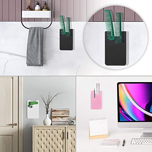 Senose Cell Phone Wallet, Silicone Adhesive Stick-on Phone Card Holder - Image 5
