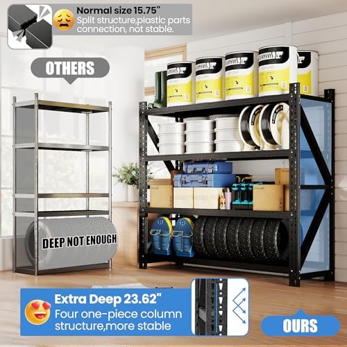 Heavy Duty Metal Shelving Units, Garage Shelves & Storage System - Image 4