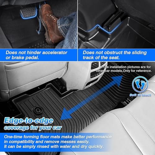Cartist Floor Mats for 2015-2020 Chevy Tahoe/GMC Yukon, All Weather Floor Liners for Tahoe Accessories, Heavy Duty TPE Car Mats, Car Accessories - Image 4