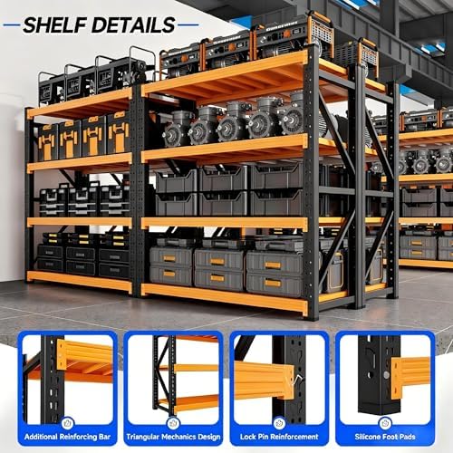 Heavy‑Duty Metal Garage Shelving Unit, 3000 LBS Total Load Capacity - Image 4