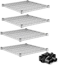 24" x 24" Replacement Wire Shelves 4 Pack for Storage Systems, Chrome-Plated Steel Build, NSF by Zedfire