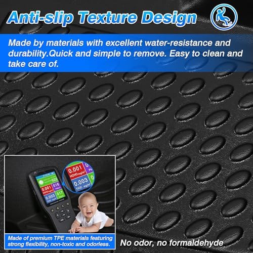 Cartist Floor Mats for 2015-2020 Chevy Tahoe/GMC Yukon, All Weather Floor Liners for Tahoe Accessories, Heavy Duty TPE Car Mats, Car Accessories - Image 6