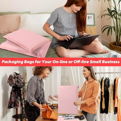Oududianzi Poly Mailers Multi Size Pack, 30Pack Pink Shipping Bags, Packaging Bags, Self-Seal Polymailers, Mailers Poly Bags, Assorted Shipping Envelopes for Small Business (10x12, 11x15, 12.5x16) - Image 5