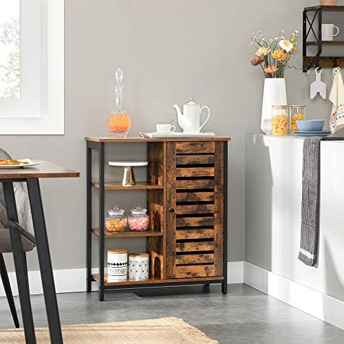 VASAGLE Buffet Cabinet, Sideboard, 1 Doors, 27.6 x 11.8 x 31.9 Inches - Image 4