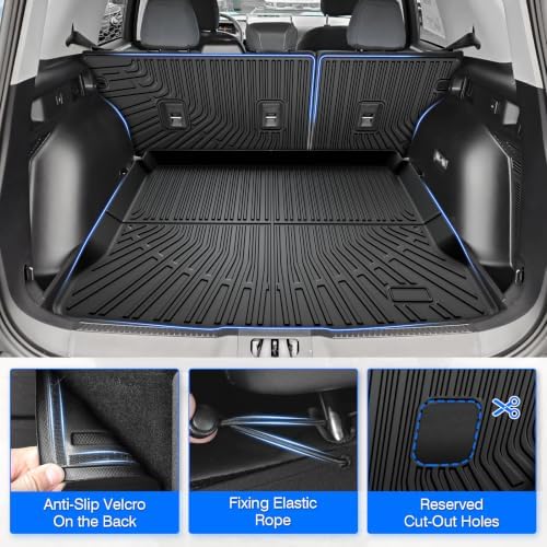Bronco Floor Mats - Car Mats for Ford Bronco Sport 2021-2026 (Only for Sport) 4-Door, All Weather Floor Mats and Cargo Liner with Backrest Mat for Bronco Accessories, Heavy Duty Rubber Mats - Image 5