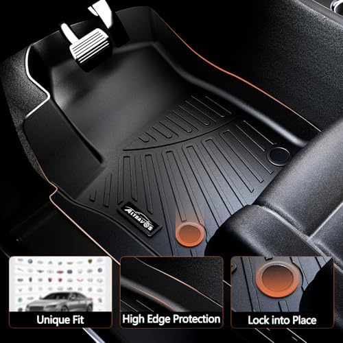 Floor Mats for Jeep Wagoneer 2022-2025 2026 (Only Filt 8 Seats Version(2 Row Bench Seats)-Non L) with Trunk Mat,TPE All Weather Protection 3 Rows Car Floor Liners with Cargo Liners - Image 3