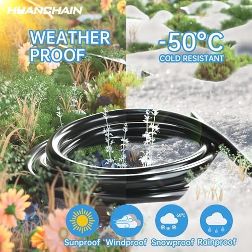 HUANCHAIN Indoor Outdoor Black Extension Cord 6FT Waterproof 16/3 Gauge - Image 6