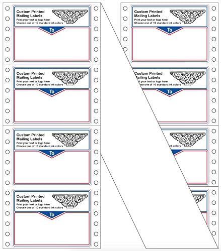 Shipping Labels, Custom Printed Continuous Pinfeed - Image 3
