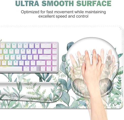 ToLuLu Desk Mat, XXL Large Mouse Pad Wrist Support Set，4 in1 Mousepad - Image 2