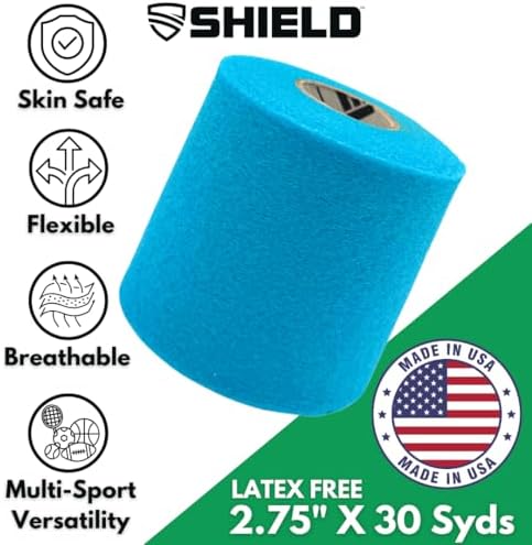 Shield Athletic Underwrap | Bulk Case of 48 Rolls of PreWrap, 2.75" X 30 SYards (Cyan) - Image 2