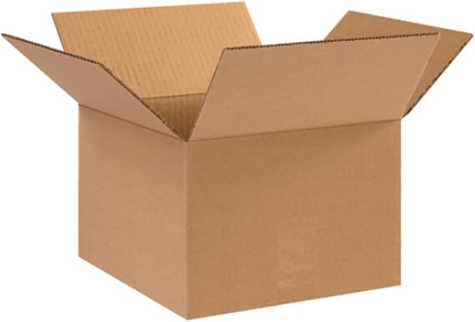 Secure Seal - 10x10x7 Pack of 25 Corrugated Cardboard Packing Shipping Mailing by Secure+Seal