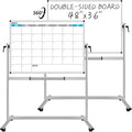 XBoard Magnetic Mobile Whiteboard, Double Sided Magnetic Dry Erase White Board by XBoard
