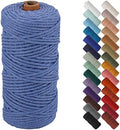 NOANTA Ocean Macrame Cord 3mm x 109yards, Colored Cotton Rope Macrame Yarn by NOANTA