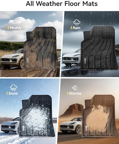 3W Floor Mats & Cargo Mat for 2014-2026 Porsche Macan S/Turbo/S Diesel/GTS - Image 6