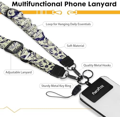 Icycay Phone Lanyard Crossbody Strap Neck Adjustable Teacher Women Goth Bat - Image 3