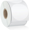 Misofuki 350 Pcs 3 inch White Round Thermal Sticker Labels Roll Used by Misofuki