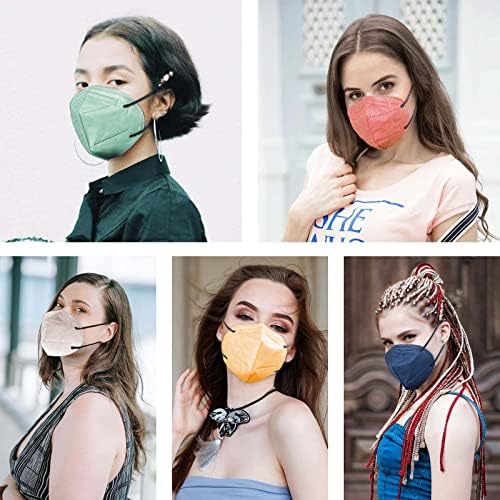 HUHETA KN95 Face Masks for Adults, Packs of 30 KN95 Mask with 5-Ply Mask Protection, Individually Wrapped Face Masks, Morandi Multi Color - Image 6