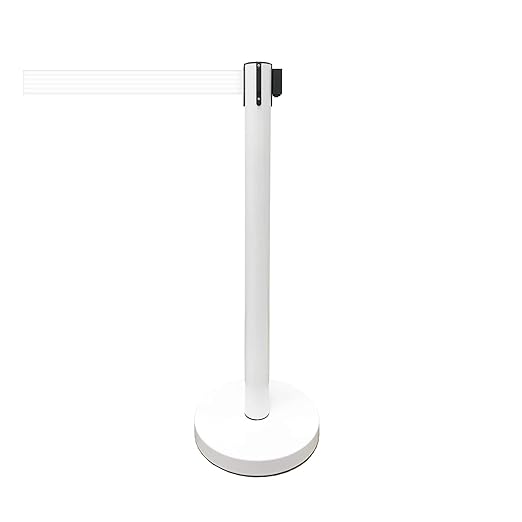 VIP Crowd Control Retractable Belt Stanchion Queue Safety Barrier Set - Image 4