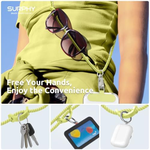 SURPHY Phone Lanyard Crossbody, Phone Strap Crossbody with 2 Tether Tabs - Image 2