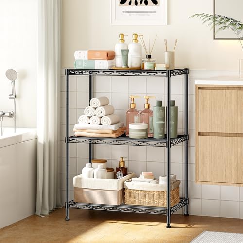 DurayLoly 3-Tier Narrow Shelf Adjustable Storage Rack for Closet Bedroom - Image 6