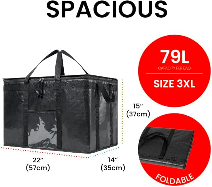 NZ home Durable 3XL PRO Insulated Cooler Bag and Food Warmer - Image 3